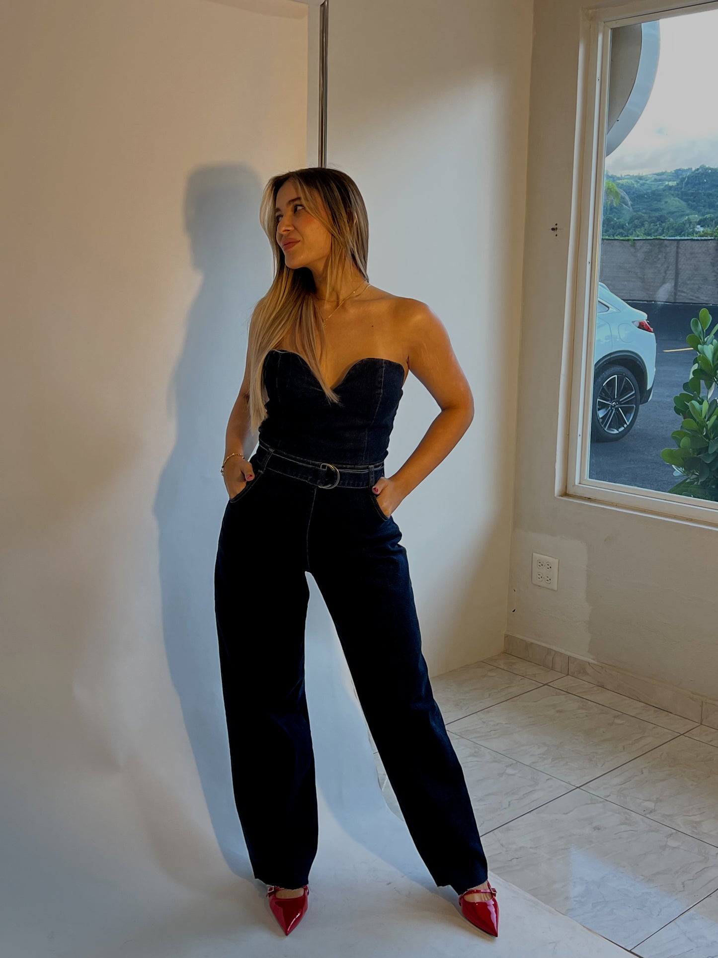 Denim jumpsuit